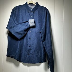 RUE Saint-Patrick Montreal Men's XXL Long Sleeve Shirt Contrasting Flip Cuffs